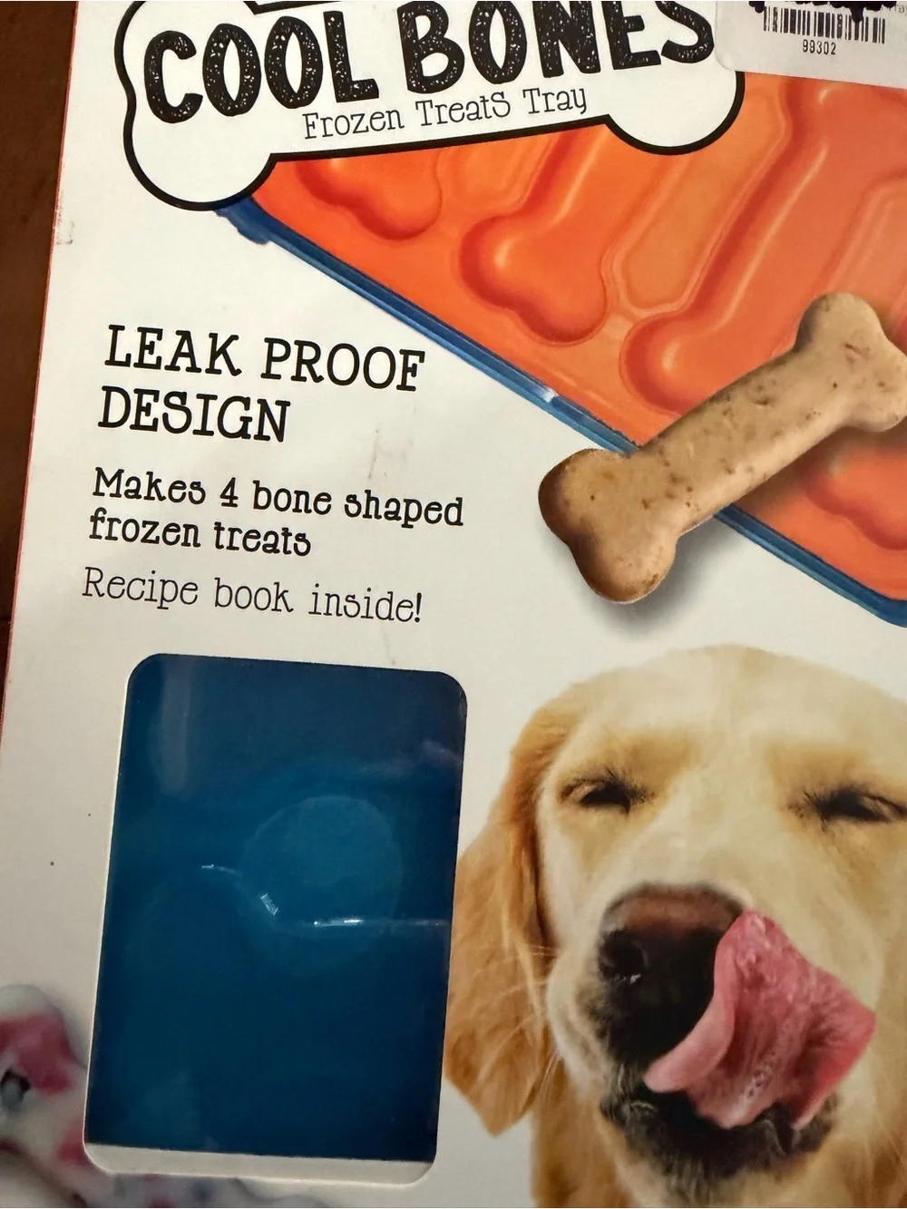 Cool Bones Frozen Treats Tray Leak Proof Makes 4 Bone-Shaped Treats, L Dog